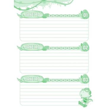 Imagem de Agenda Permanente Escolar 64 Folhas Saurus São Domingos - SD