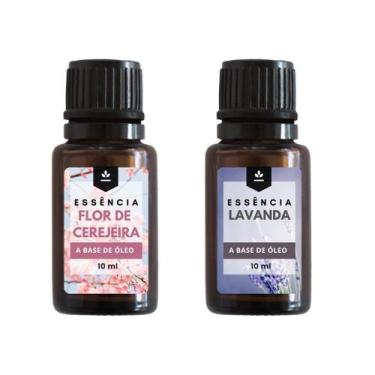 Imagem de Kit Essências 02 Unidades Flor de Cerejeira e Lavanda 10 ml - Para Aro