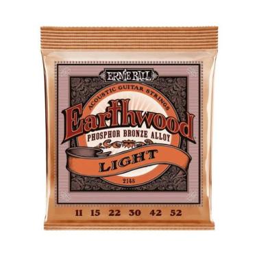 Imagem de Encordoamento Violão Aço 011 Ernie Ball Earthwood Tensão Leve