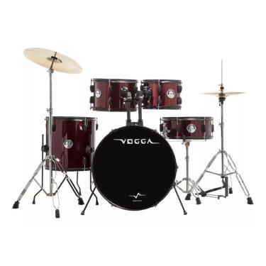 Imagem de Bateria Acústica Vogga Urban Vpd120 Vinho Bumbo 20