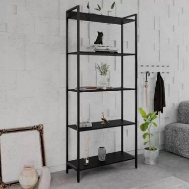 Imagem de Estante Dynamica Industrial 4 Nichos 80 cm - Preto - Yescasa, Preto