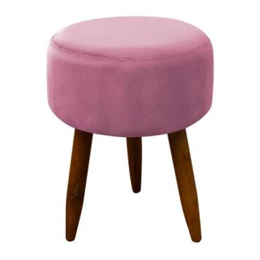 Imagem de Puff Decorativo Redondo Pé Palito Herrero Cores, Rosa