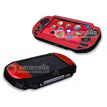 Imagem de Capa rígida de proteção metálica de alumínio Szjay para Playstation Ps Vita 1000, Vermelho