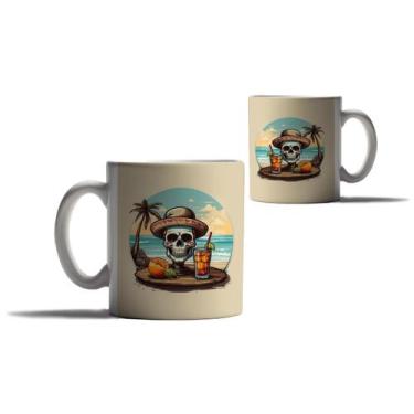 Imagem de Caneca Personalizada Presente Caveira Mexicana Praia 2 - Enjoy Shop, C
