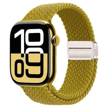 Imagem de Pulseiras de relógio esportivas de nylon compatíveis com Apple Watch séries 11/10/9/8/7/6/5/4/SE, feminino e masculino