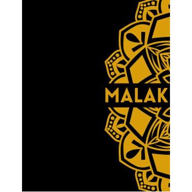 Imagem de Malak: Agenda Mensuel 2023-2024 Personnalisable de 12 mois pour Faciliter la Planification de Chaque Mois comme Ideé Cadeau d'anniversaire personnalisé pour le prénom Malak