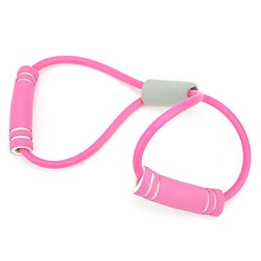 Imagem de Pulseira em forma, pulseira antiderrapante macia à prova de desgaste, 8 cordas de puxar para casa, faixas de fitness antiderrapantes bandagens adesivas elásticas seguras para academia