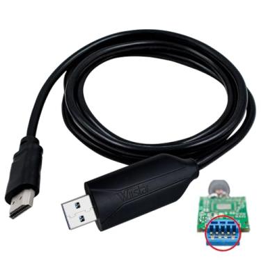 Imagem de Adaptador USB para HDMI com chip de cabo de 12 m, USB 3.0 e 2.0 para conversor de áudio de vídeo HDMI 1080P para PC, laptop para monitor, HDTV compatível com Android, XP/7/8/10, Mac OS