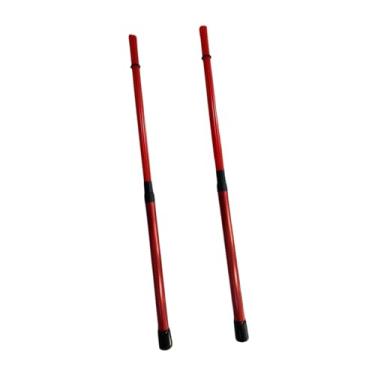 Imagem de Colaxi Baquetas de 40 cm de comprimento criam som leve, baquetas, escovas de bateria, para apresentações acústicas de bandas de rock, adultos, estudantes, Vermelho