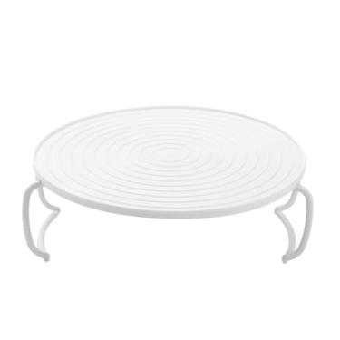 Imagem de Empilhador de Placa de Microondas, Bandeja de Servir Prato Em Camadas Redondas Prateleira de Empilhamento Multiuso para Escritório de Cozinha Em Casa