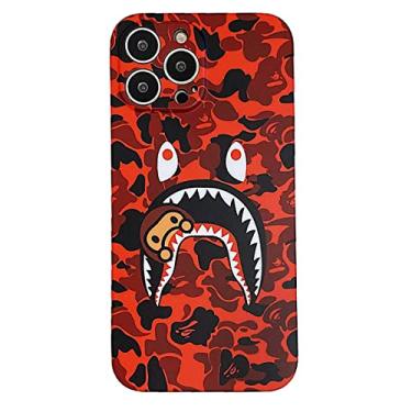 Imagem de Hoolcase iPhone 13 Pro Soft Case for Shark Face/Shark Teeth Fans Girls Kids Boys, Cartoon Cute Fun Funny Shockproof TPU Protective Non-Slip 6.1 Inch Case for iPhone 13 PRO (H-YU)