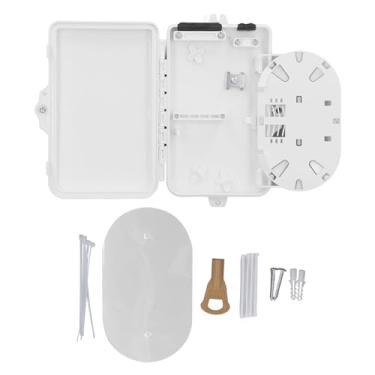 Imagem de Caixa de Distribuição de Fibra, Caixa Terminal de Fibra óptica à Prova D'água IP65 para Montagem Em Parede Com Bandeja de Conector ABS