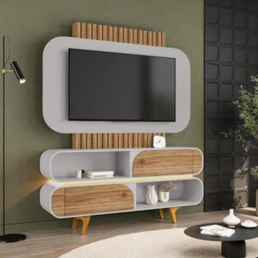 Imagem de Home TV 55 Polegadas Genebra Cinamomo Off-White - CasaH