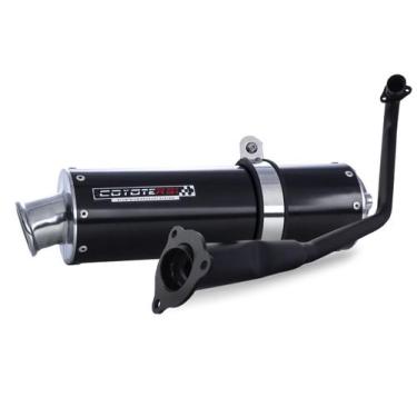 Imagem de Escape / Ponteira Coyote RS1 Aluminio Redondo - CG 125 Fan 2009 em Dia