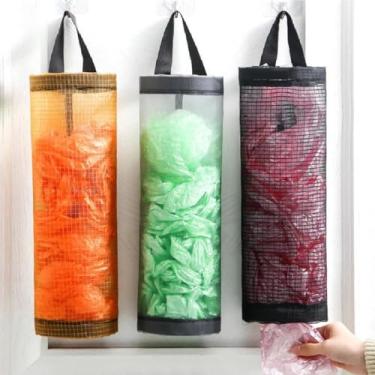 Imagem de 3 Puxa Saco Organizador Porta Sacolas Plásticas De Cozinha