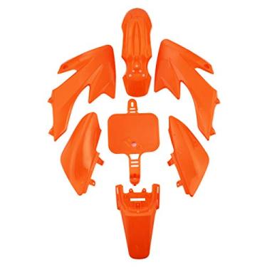 Imagem de Necaces Kit de Carenagem de Para-lama de plástico, Kit de Para-lama de plástico para Honda XR50 CRF50 Mini Motociclistas de sujeira chinesas (laranja)