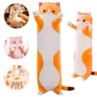 Imagem de Gato Salsichinha Fofo De Pelúcia Travesseiro Longo E Macio Plush Caa T