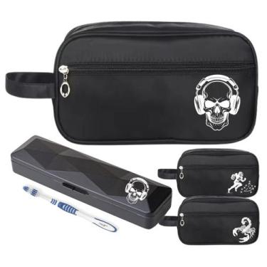 Imagem de Nécessaire Premium Executiva Nylon Estampa Com Porta Escova - Mormino,