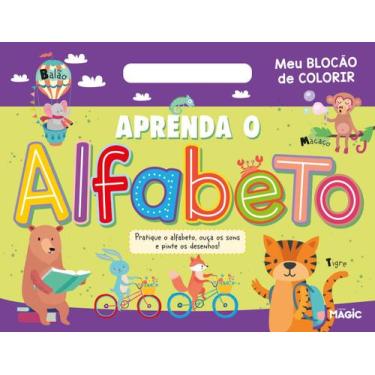 Imagem de Livro - Aprenda o Alfabeto - Meu Blocão de Colorir