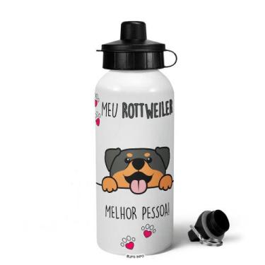Imagem de Garrafa Squeeze MQ - Meu Rottweiler, melhor pessoa! - JPS INFO