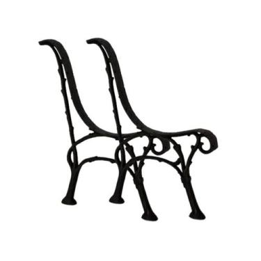 Imagem de Par Pé de Banco Praça Jardim Rendadão em Ferro Fundido - FUNDIÇÃO SÃO 