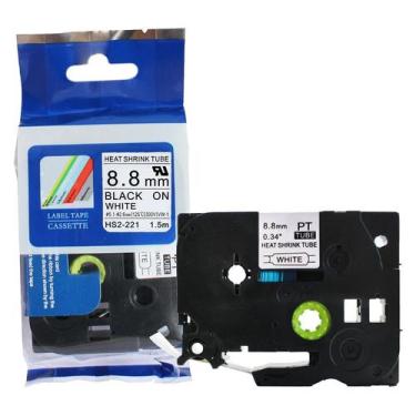 Imagem de Fita Tubo Termo-retrátil Compativel Hse Hs-221 Branca 9mm - Import