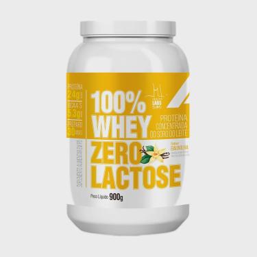 Imagem de Whey Protein 100% Health Labs Zero Lactose Sabor Baunilha 900g