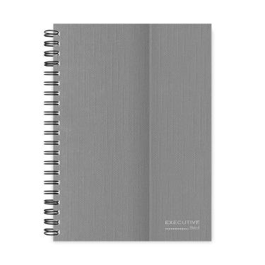 Imagem de Caderno executivo universitário com imã, 80 folhas, Cinza Metálico, 2275048, Brief - pt 1 un