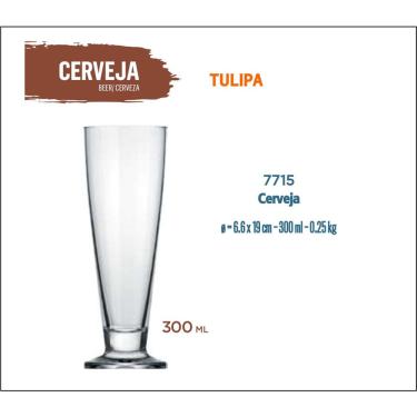 Imagem de 06 Taça Cerveja Tulipa 300ml-artesanal-pilsen-premium-ipa