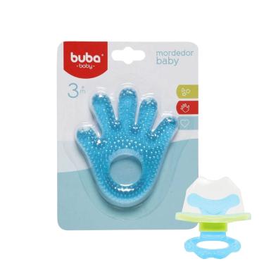 Imagem de Mordedor Mãozinha c/ Água Chupeta Massageador De Gengiva