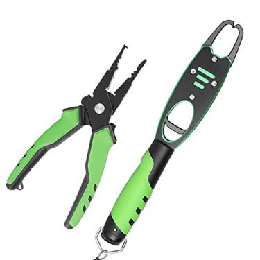 Imagem de Conjunto de alicates multifuncionais de liga de alumínio, cinto de controle de peixe pesando objetos grandes, alicates de desacoplamento, alicates de amarração de pesca