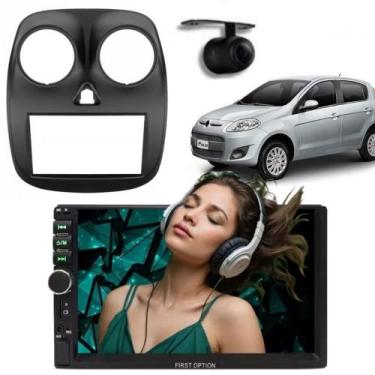 Imagem de Central Multimídia 2 Din Mp5 Fiat Palio Atractive Câmera Moldura PT - 