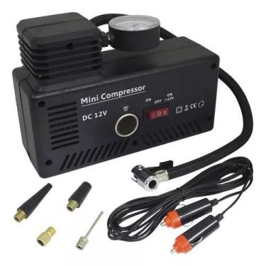Imagem de Mini compressor de ar 2x1 automotivo eletrico 300psi 30l/min 110v - IM