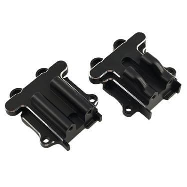 Imagem de Aluminum Front & Rear Gearbox Housing Set for 1/18 Granite Grom, Typhon Grom, 1/14 Mojave Grom – Diff Cover & Transmission Case Upgrade, Replaces ARA320749 (Black)