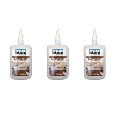 Imagem de 03 Un Cola Adesivo Instantânea Tekbond Moveleira 793 100gr