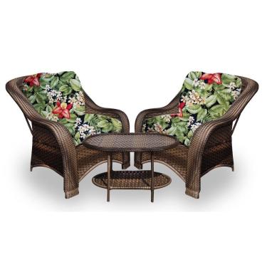 Imagem de Conjunto de Poltronas Fibra Sintética e 1 Mesa Centro