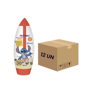 Imagem de Kit 12 Nutriex Protetor Solar Infantil Stitch Fps 30 100ml.