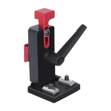 Imagem de Ioensy Batente de trilho de esquadria tipo 45, limitador de ranhura em T, ferramenta para marcenaria faça você mesmo, ferramenta de batente de trilho de, Preto