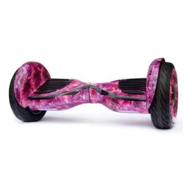 Imagem de Hoverboard Skate Elétrico 10" Original com Bolsa Led Bluetooth Roxo Galáxia Brinovar