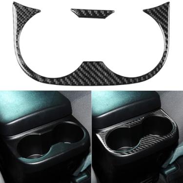 Imagem de NVCNX Fibra de carbono premium real para Toyota 2ª geração Tacoma acessórios 2005-2015 2006 2007 2008 2009 2010 2011 2012 2013 2014 carro apoio de braço traseiro copo capa interior adesivo decalque 2