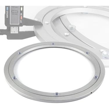 Imagem de Rolamento Giratório De Plataforma Giratória De Liga De Alumínio Resistente 150 200 300 400 500 600 Mm, Anéis Giratórios Preguiçosos De Susan Para Rolamento De Esferas De Plataforma Giratóri