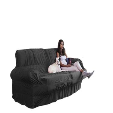 Imagem de Capa Para Sofá Retrátil E Reclinável 2 Lugares Cinza