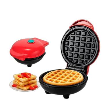 Imagem de Mini Waffle Máquina De Panqueca Compacta E Leve 110V - Relet