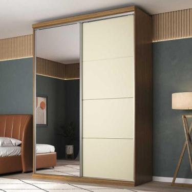 Imagem de Guarda Roupa 1,74m 2 Portas de Correr c/ Espelho 100% MDF - Mambel Q, 