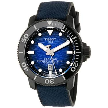 Imagem de Tissot Relógio automático masculino Seastar 2000 Professional Powermatic 80 aço inoxidá...