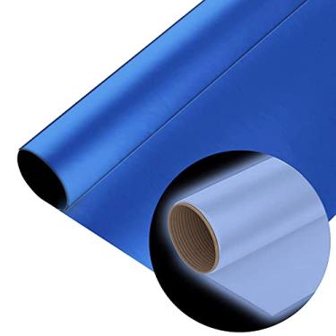 Imagem de Firefly Craft Vinil de transferência de calor | Vinil HTV | Vinil de ferro para Cricut e Silhueta | Vinil de prensa térmica para camisetas – 30,48 cm x 50,8 cm, Reflective Royal Blue, 1 sheet, 1