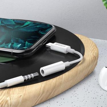 Imagem de Adaptador Lightning Para Fone P3 Hrebos HS-16