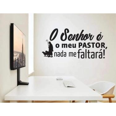 Imagem de Adesivo De Parede O Senhor É Meu Pastor - Lojinha Da Luc Adesivos