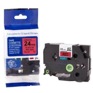 Imagem de Fita Compatível Brother Tz Tze 451 Vermelha Letra Preta 24mm - Genéric