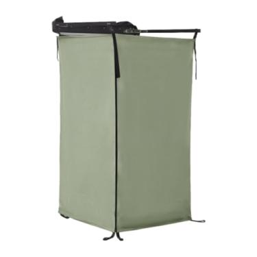 Imagem de KiBcsLic Tenda de chuveiro lateral para veículo, banheiro, banheiro, abrigo de privacidade, banheiro para áreas externas, praia, caminhadas, SUV, porta, Verde Escuro